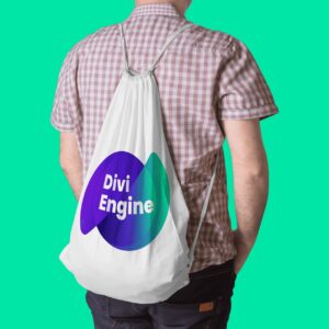 Alternative view of Divi Engine String Bag (Big Logo)